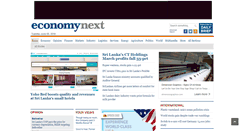 Desktop Screenshot of economynext.com