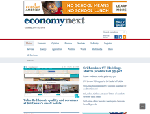 Tablet Screenshot of economynext.com